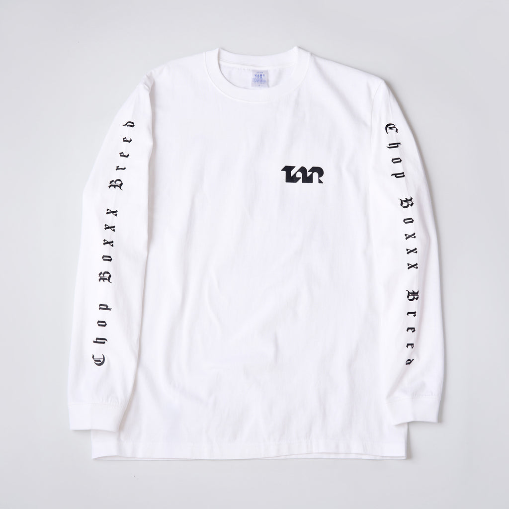 NaiChopLaw "Chop Boxxx Breed"  ロングスリーブTシャツ ホワイト