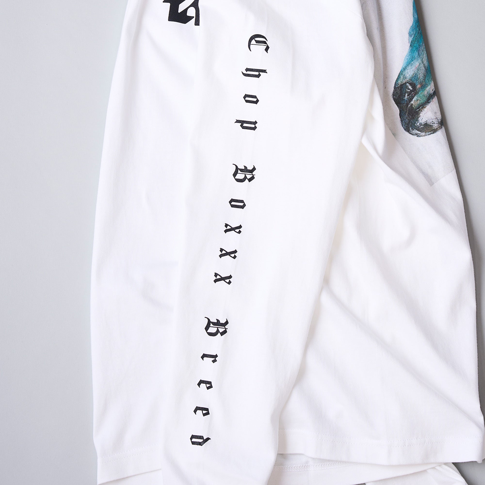 NaiChopLaw "Chop Boxxx Breed"  ロングスリーブTシャツ ホワイト