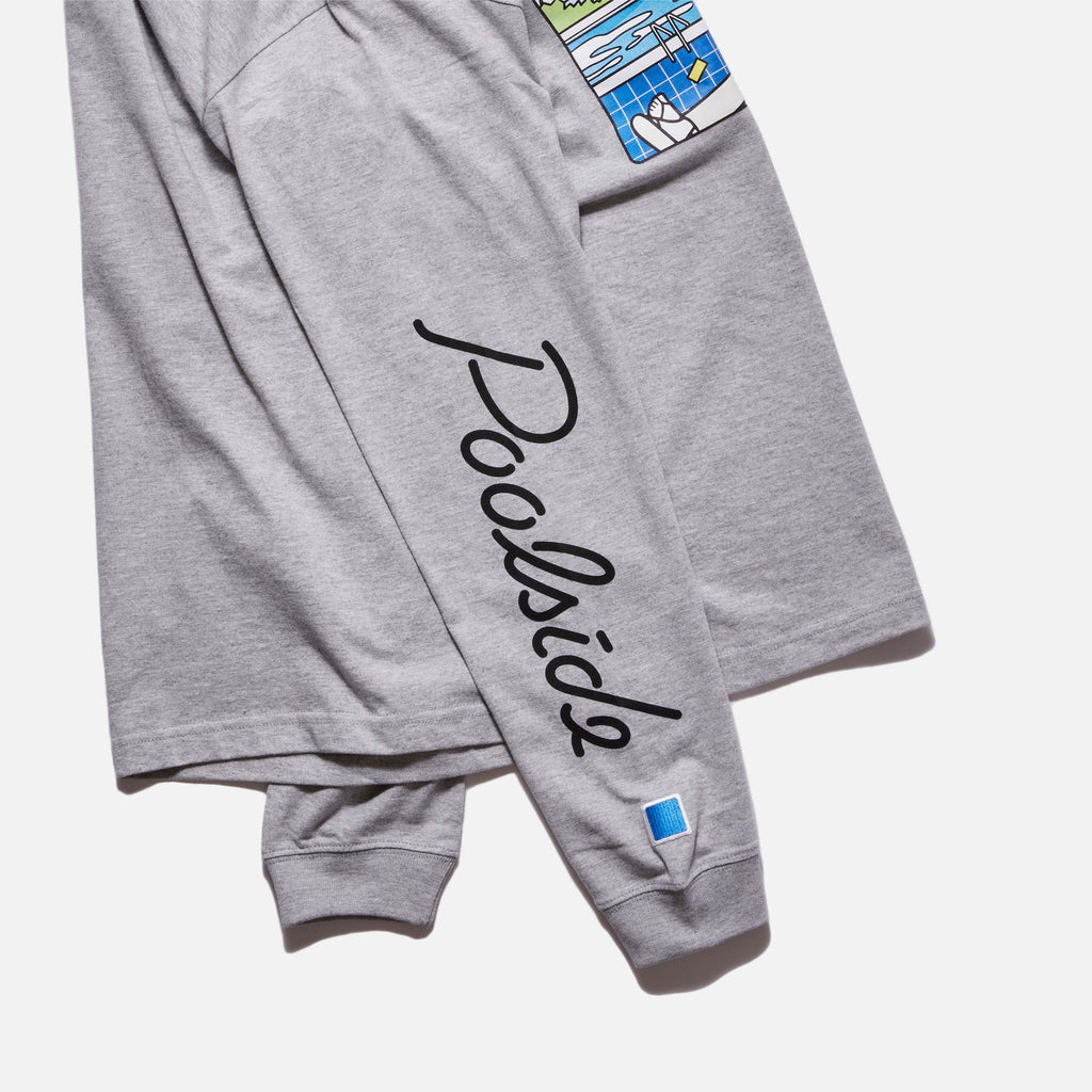 Poolside ロングスリーブTシャツ ロゴプリントB