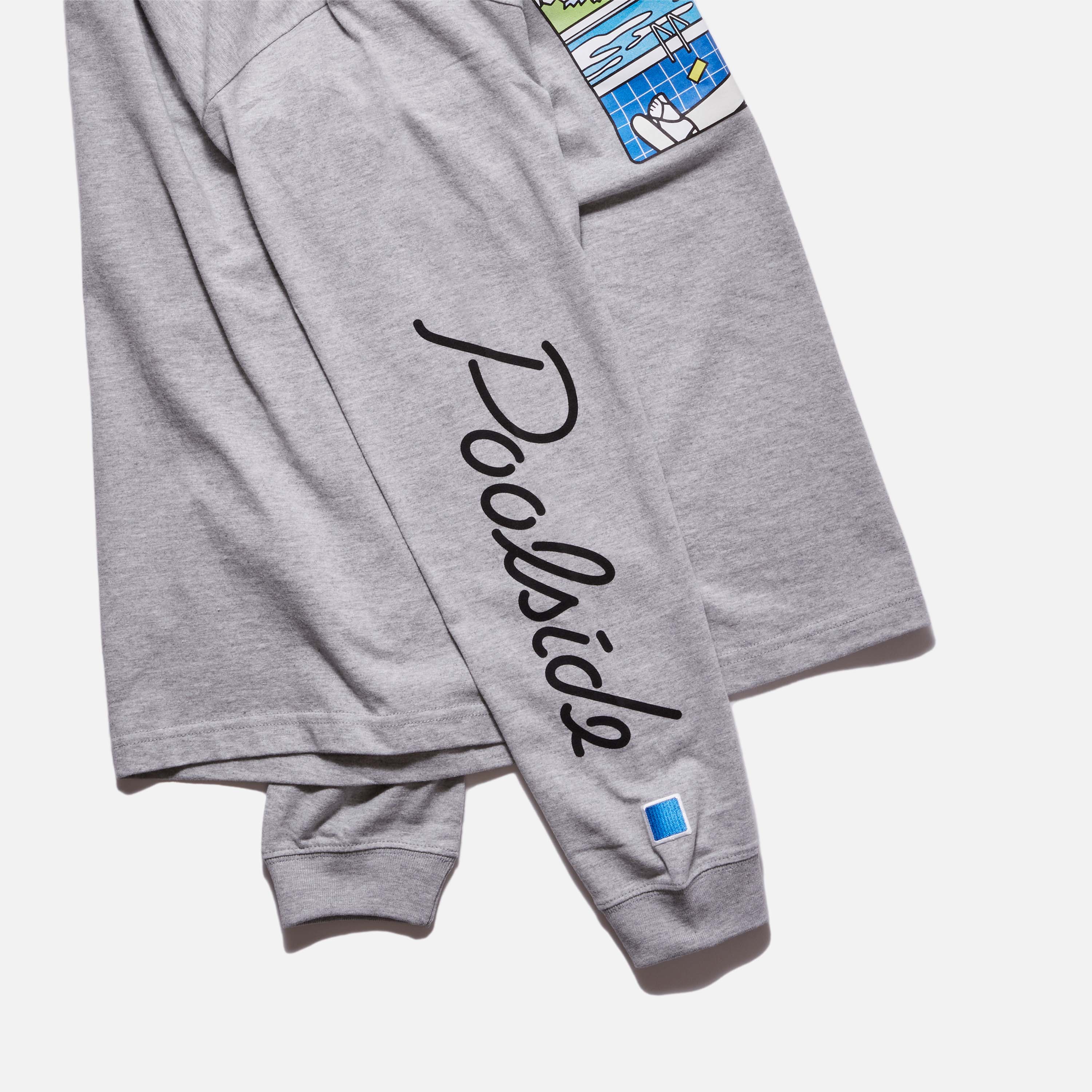 Poolside ロングスリーブTシャツ ロゴプリントB