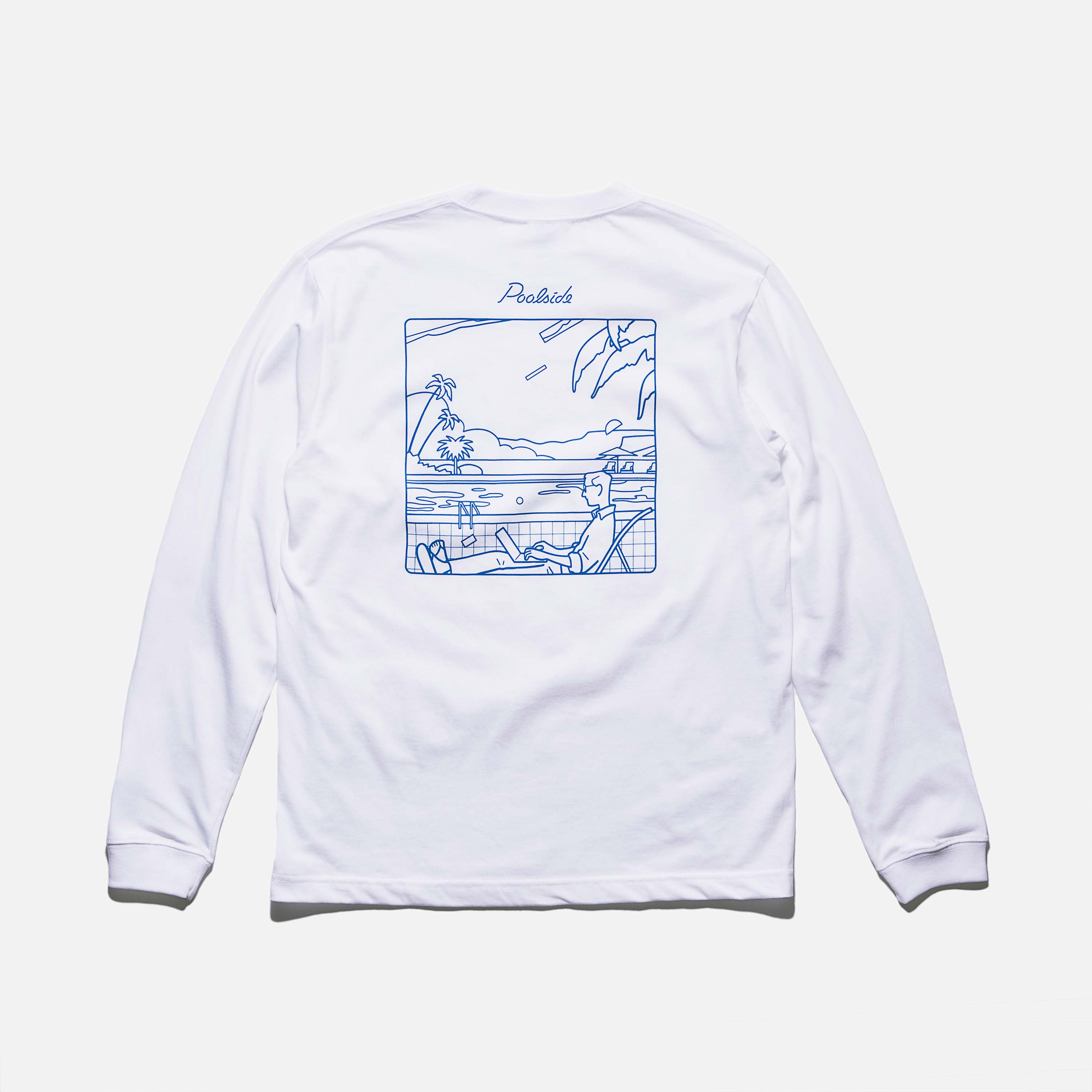 Poolside ロングスリーブTシャツ ロゴプリントA
