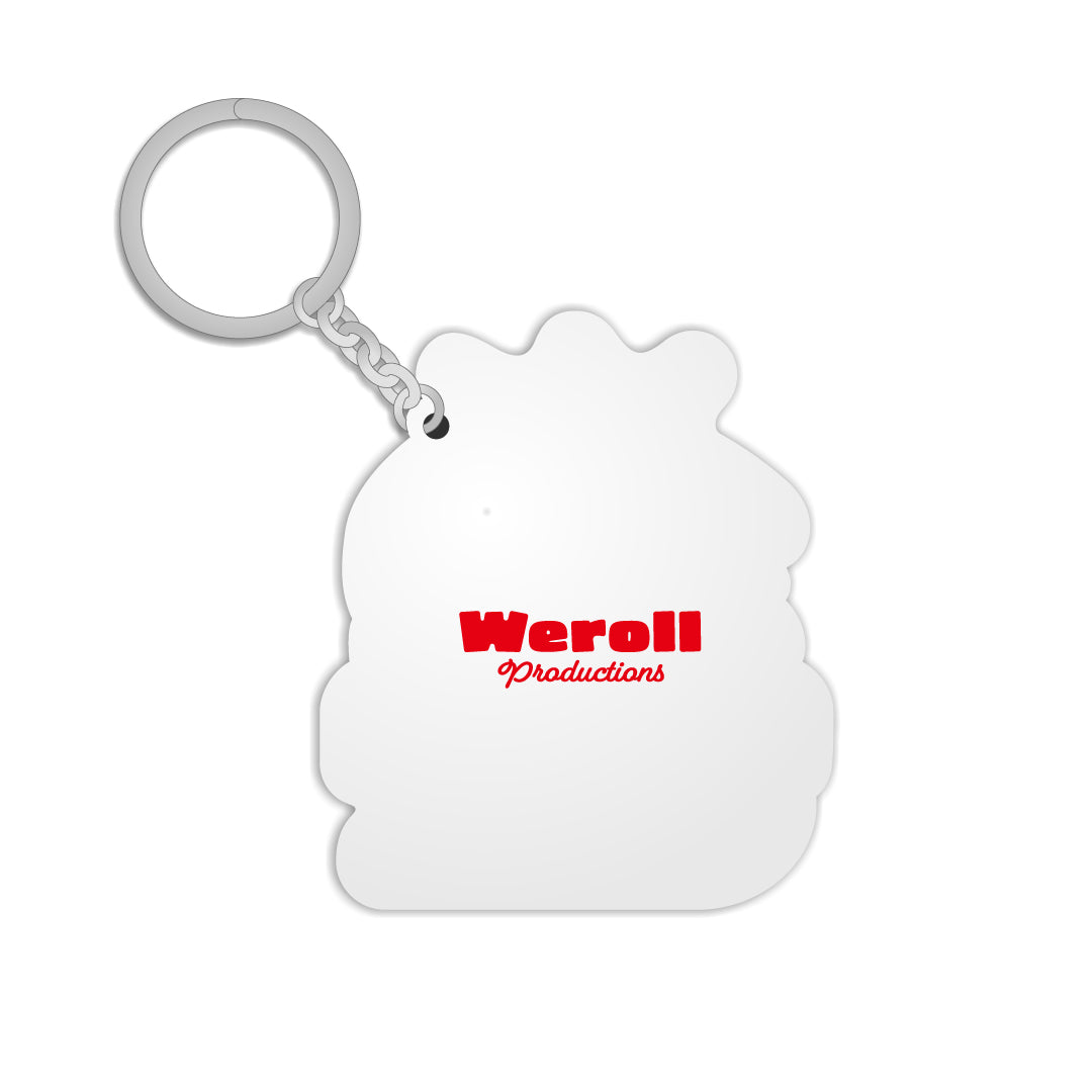 weroll Productions  RUBBER KEYCHAIN