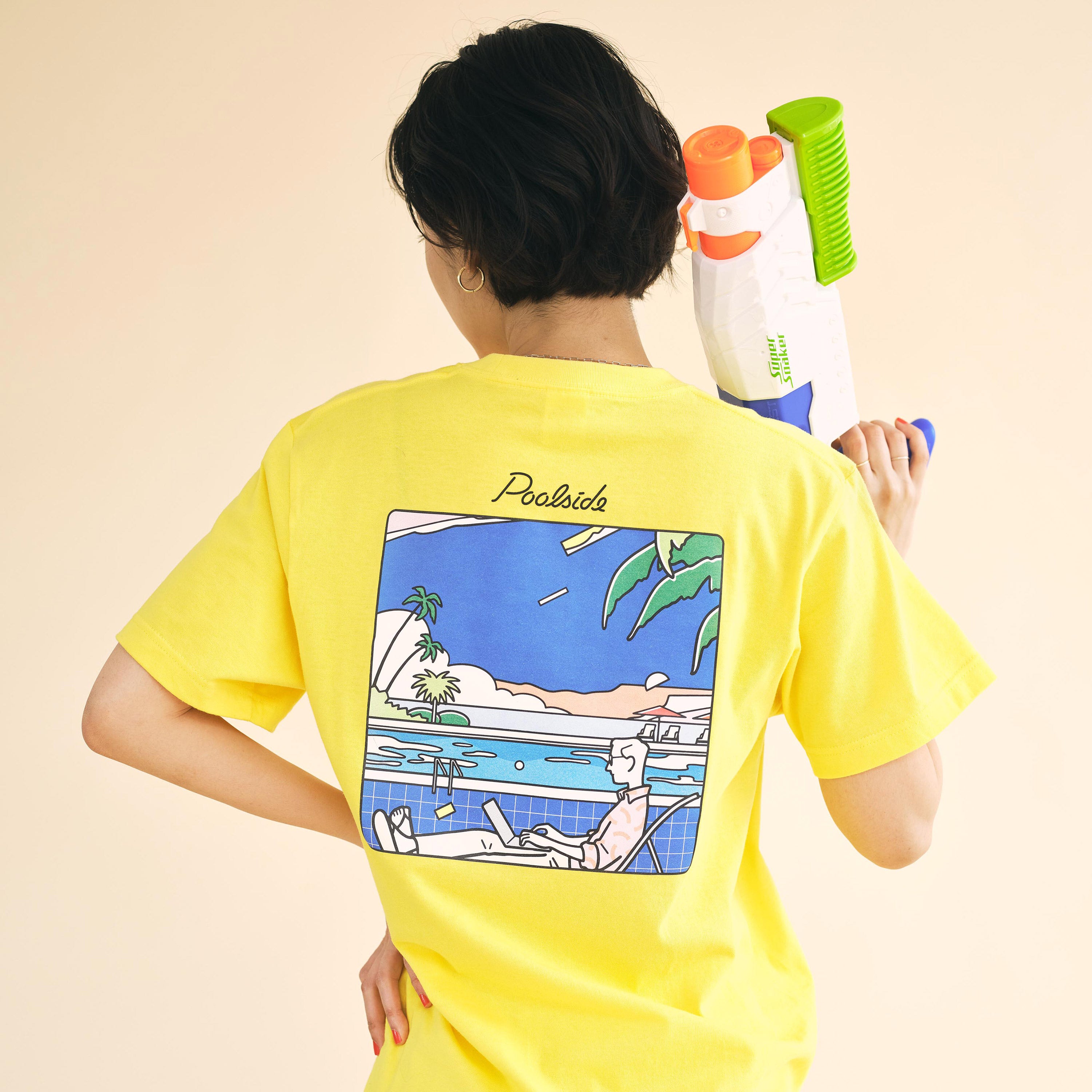 Poolside Tシャツ バックロゴプリント