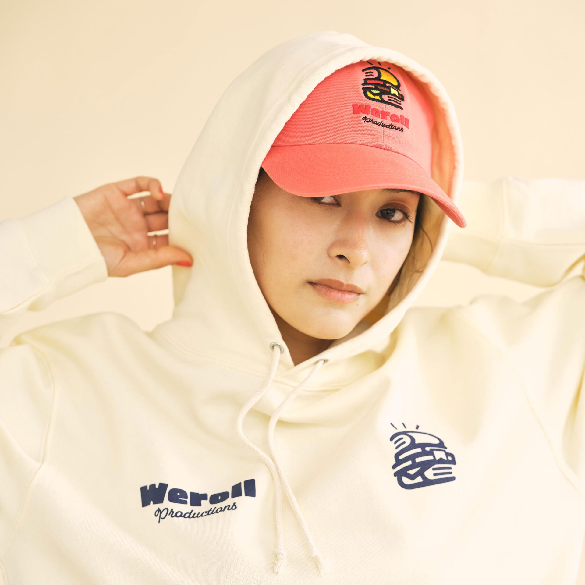 weroll Productions  EMPLOYEE  STAFF UNIFORM HOODIE