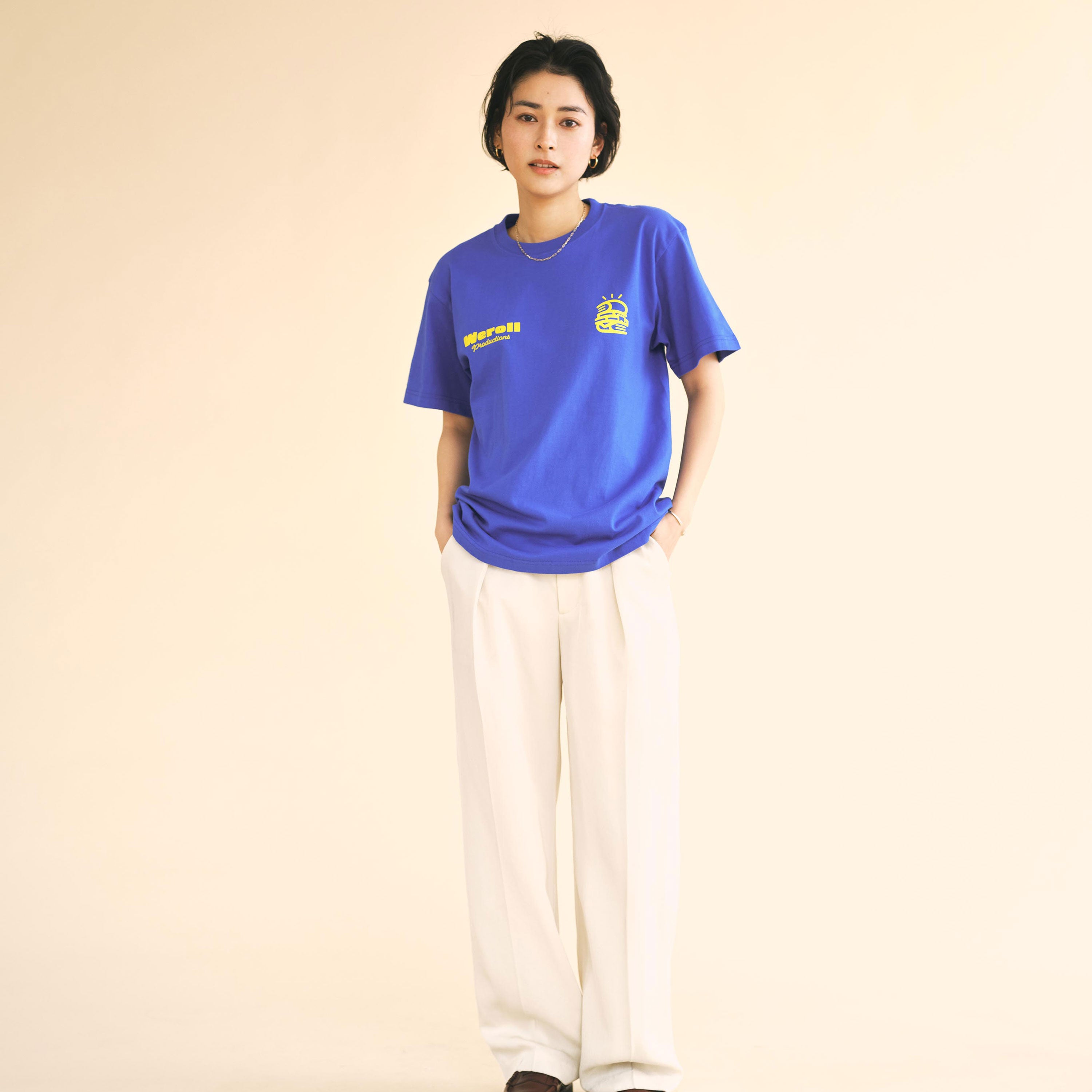 weroll Productions  EMPLOYEE  STAFF UNIFORM T-SHIRT